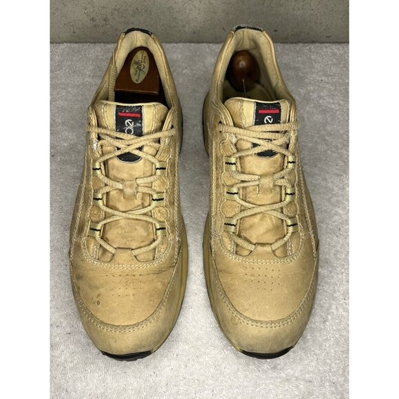 ECCO A-Traction Dakota Shoes Mens US 9 - 9.5 EU 43 Leather Tan Vibram Sole - Picture 3 of 8